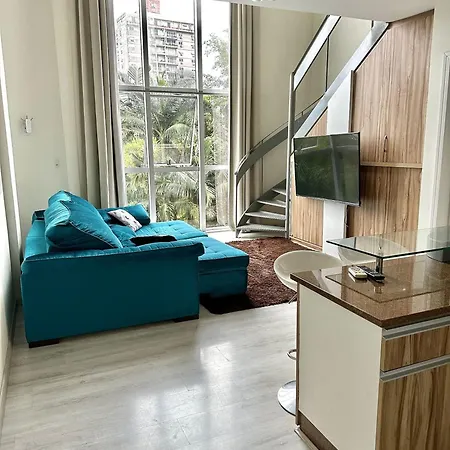 Saint Sebastian Flat 206 - Com Hidro! Ate 4 Pessoas, Duplex, No Centro Villa Jaragua do Sul Exterior photo